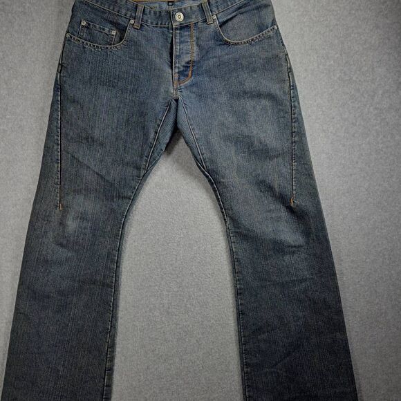 Oakley Industrial Denim Jeans 34x34 Blue Wash Y2K Bootcut Straight Loose - Picture 1 of 15